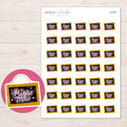 I-22232 planner sticker sheet with enlarged sticker detail