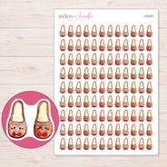 I-22243 planner sticker sheet with enlarged sticker detail