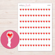 I-22246 planner sticker sheet with enlarged sticker detail