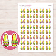 I-22249 planner sticker sheet with enlarged sticker detail