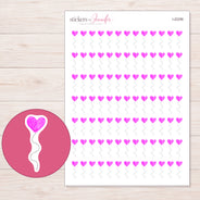 I-22256 planner sticker sheet with enlarged sticker detail
