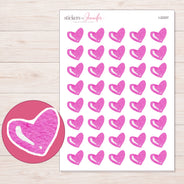 I-22257 planner sticker sheet with enlarged sticker detail