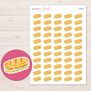 I-22269 planner sticker sheet with enlarged sticker detail