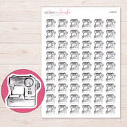 I-22272 planner sticker sheet with enlarged sticker detail