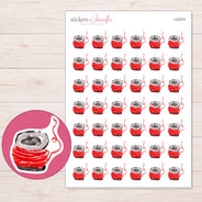 I-22274 planner sticker sheet with enlarged sticker detail