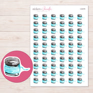 I-22276 planner sticker sheet with enlarged sticker detail