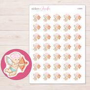 I-22281 planner sticker sheet with enlarged sticker detail