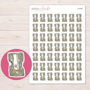 I-22290 planner sticker sheet with enlarged sticker detail