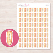 I-22296 planner sticker sheet with enlarged sticker detail