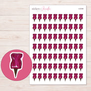 I-22298 planner sticker sheet with enlarged sticker detail