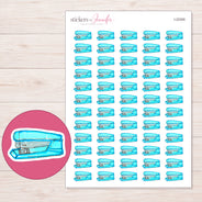 I-22300 planner sticker sheet with enlarged sticker detail