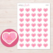 I-22301 planner sticker sheet with enlarged sticker detail