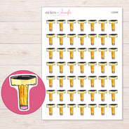 I-22306 planner sticker sheet with enlarged sticker detail