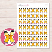 I-22314 planner sticker sheet with enlarged sticker detail
