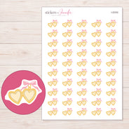 I-22332 planner sticker sheet with enlarged sticker detail