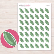 I-22346 planner sticker sheet with enlarged sticker detail