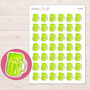 I-22349 planner sticker sheet with enlarged sticker detail