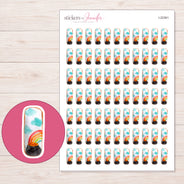I-22361 planner sticker sheet with enlarged sticker detail
