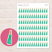 I-22366 planner sticker sheet with enlarged sticker detail