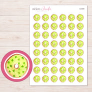 I-22369 planner sticker sheet with enlarged sticker detail