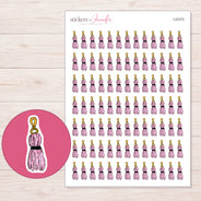 I-22372 planner sticker sheet with enlarged sticker detail
