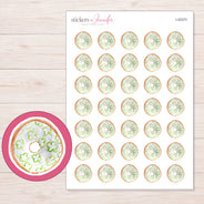I-22373 planner sticker sheet with enlarged sticker detail