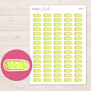 I-22377 planner sticker sheet with enlarged sticker detail