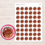 I-22391 planner sticker sheet with enlarged sticker detail