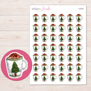 I-22393 planner sticker sheet with enlarged sticker detail