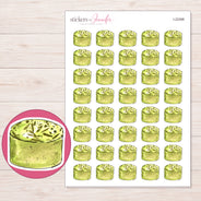 I-22398 planner sticker sheet with enlarged sticker detail
