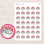 I-22399 planner sticker sheet with enlarged sticker detail