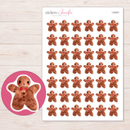 I-22401 planner sticker sheet with enlarged sticker detail