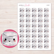 I-22407 planner sticker sheet with enlarged sticker detail