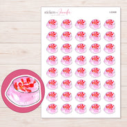 I-22408 planner sticker sheet with enlarged sticker detail