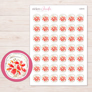 I-22410 planner sticker sheet with enlarged sticker detail