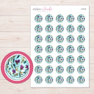 I-22416 planner sticker sheet with enlarged sticker detail