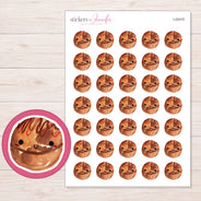 I-22419 planner sticker sheet with enlarged sticker detail