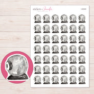I-22424 planner sticker sheet with enlarged sticker detail