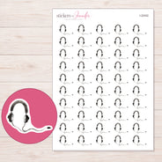 I-22432 planner sticker sheet with enlarged sticker detail