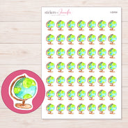 I-22434 planner sticker sheet with enlarged sticker detail