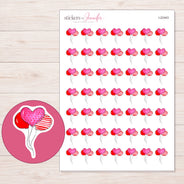 I-22443 planner sticker sheet with enlarged sticker detail