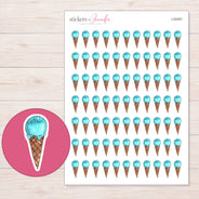 I-22451 planner sticker sheet with enlarged sticker detail