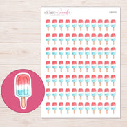 I-22453 planner sticker sheet with enlarged sticker detail