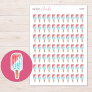 I-22455 planner sticker sheet with enlarged sticker detail