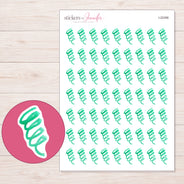 I-22456 planner sticker sheet with enlarged sticker detail