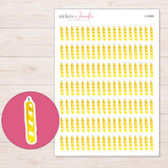 I-22460 planner sticker sheet with enlarged sticker detail