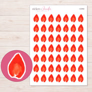 I-22462 planner sticker sheet with enlarged sticker detail