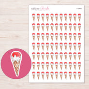 I-22463 planner sticker sheet with enlarged sticker detail