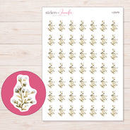 I-22479 planner sticker sheet with enlarged sticker detail