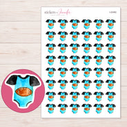 I-22482 planner sticker sheet with enlarged sticker detail